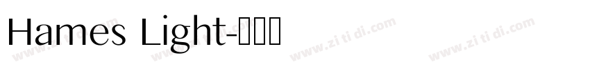 Hames Light字体转换